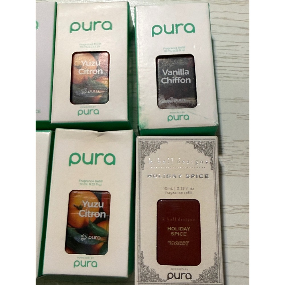 Lot of 8 Pura Smart Fragrance Refills Yuzu Citron Vanilla Lavender Holiday Spice - Picture 3 of 4